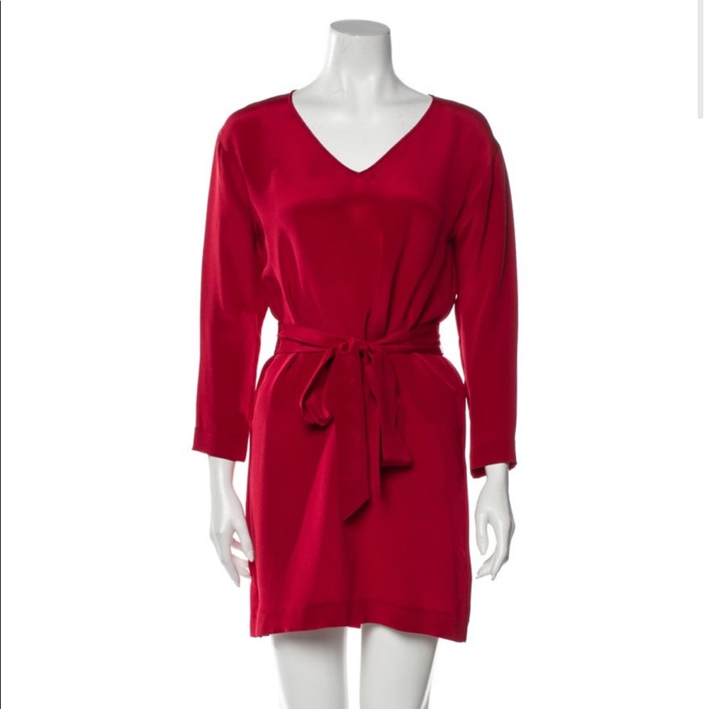 { Theory } silk mini dress
